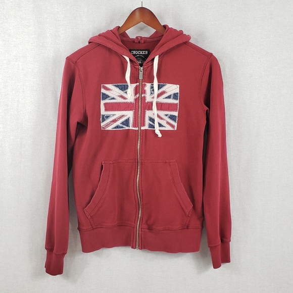 Crocker Other - Crocker Union Jack zip up hoodie Size S